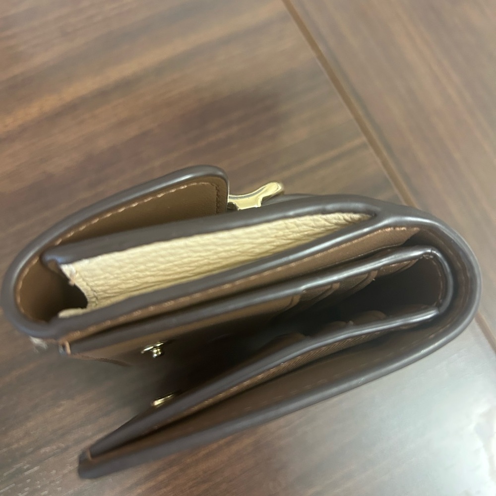 Coach Small Morgan Wallet In Colorblock Leather & Signature Canvas 🤎🤎🤎🤎🤎 - Picture 6 of 9